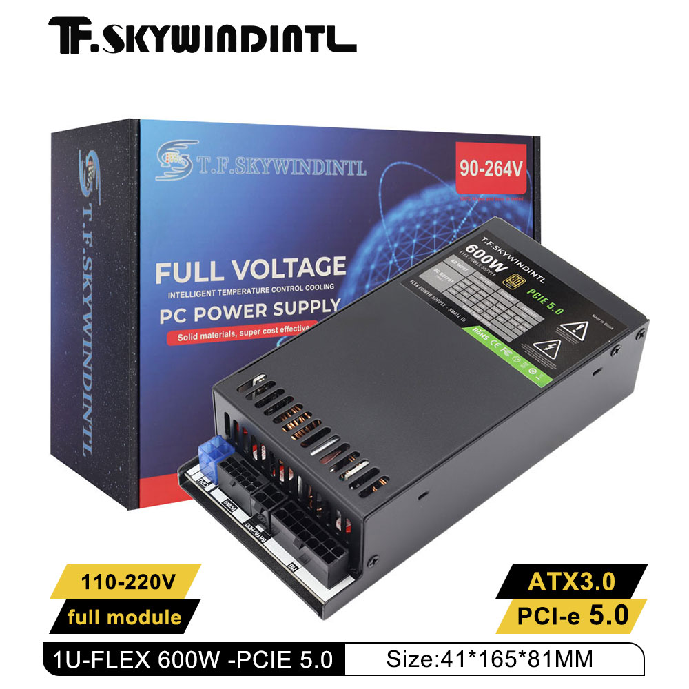 Flex Atx Power Supply 600W 1U - Fonte de Alimentação ATX 3.0 PCI-E